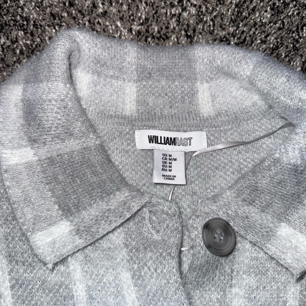 William Rast Light Gray Checkered - Picture 2 of 2